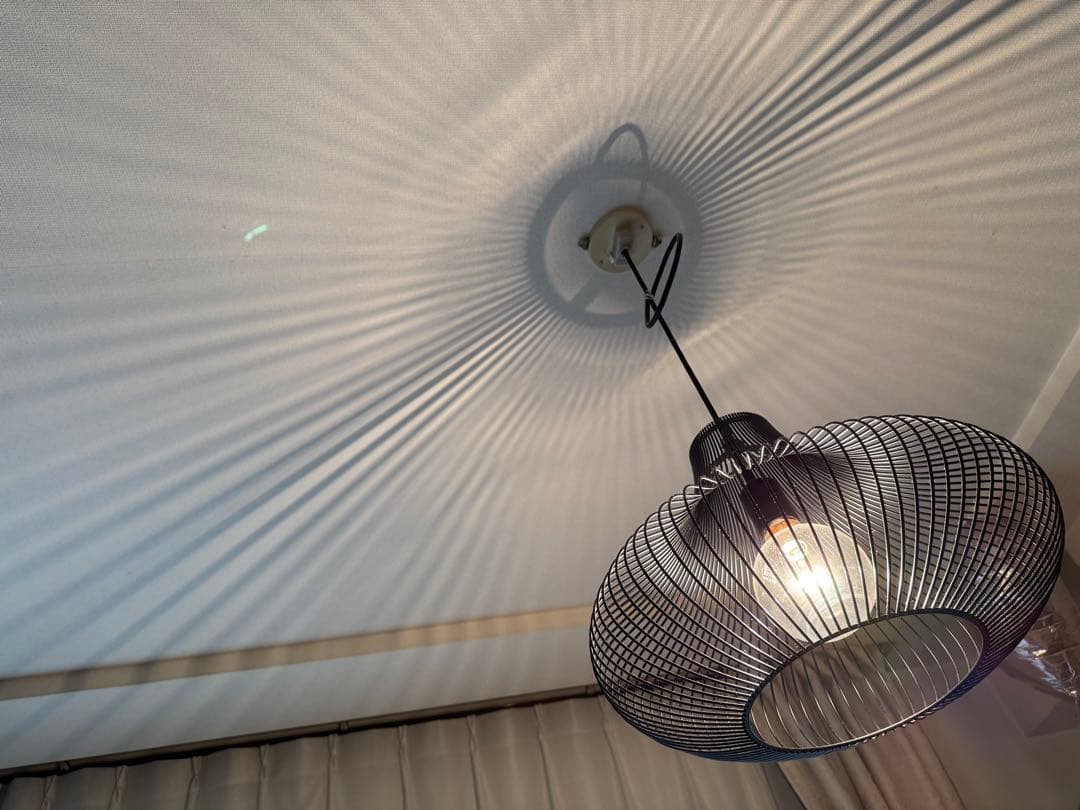 “NEBRASKA” ブラック ワイヤーシェード ペンダントライト