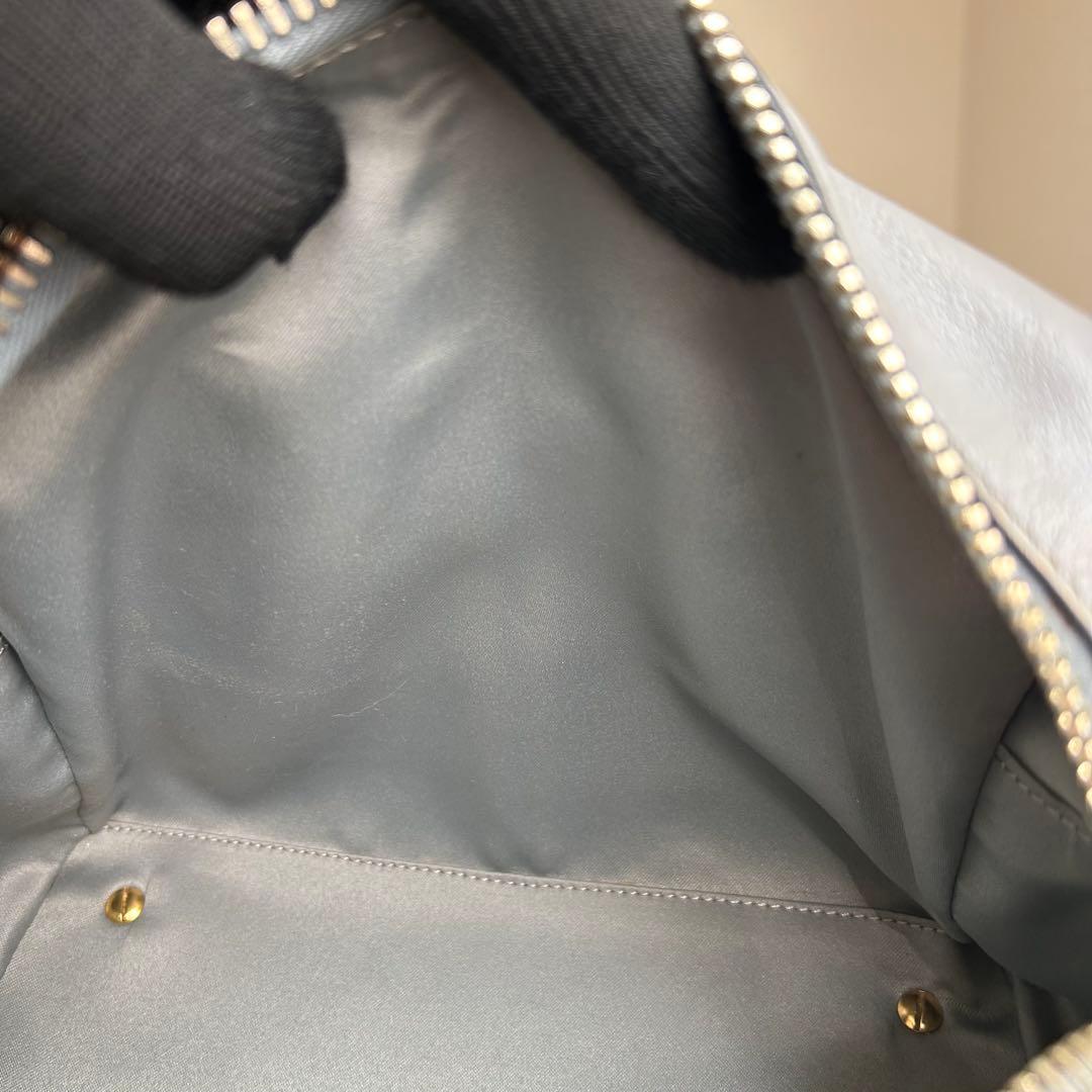 TOD'S　トッズ　ミニショルダーバッグ　2way　レザー　グレー　Dキューブ