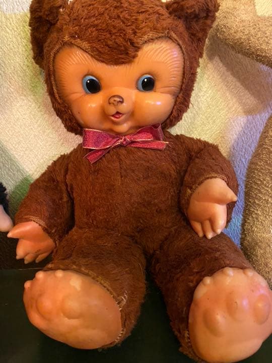 ガンド　ビンテージ　ラバーフェイス　チャビータビー 50s Rushton Rubber Face Doll Chubby Tubby Large Size (B147