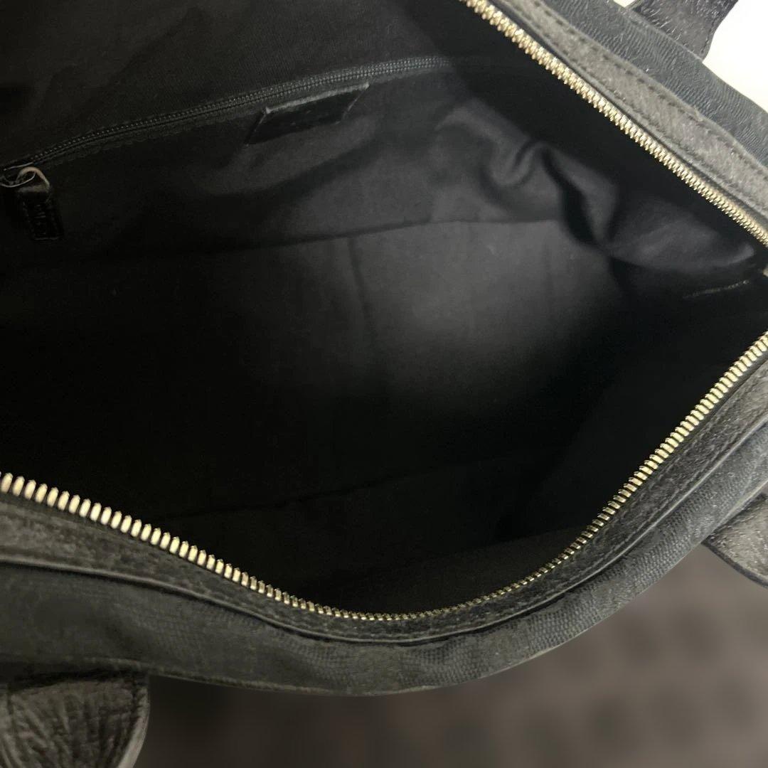 【美品】GUCCI プリンシー GGキャンバス ミニボストンバッグ 肩掛け 黒