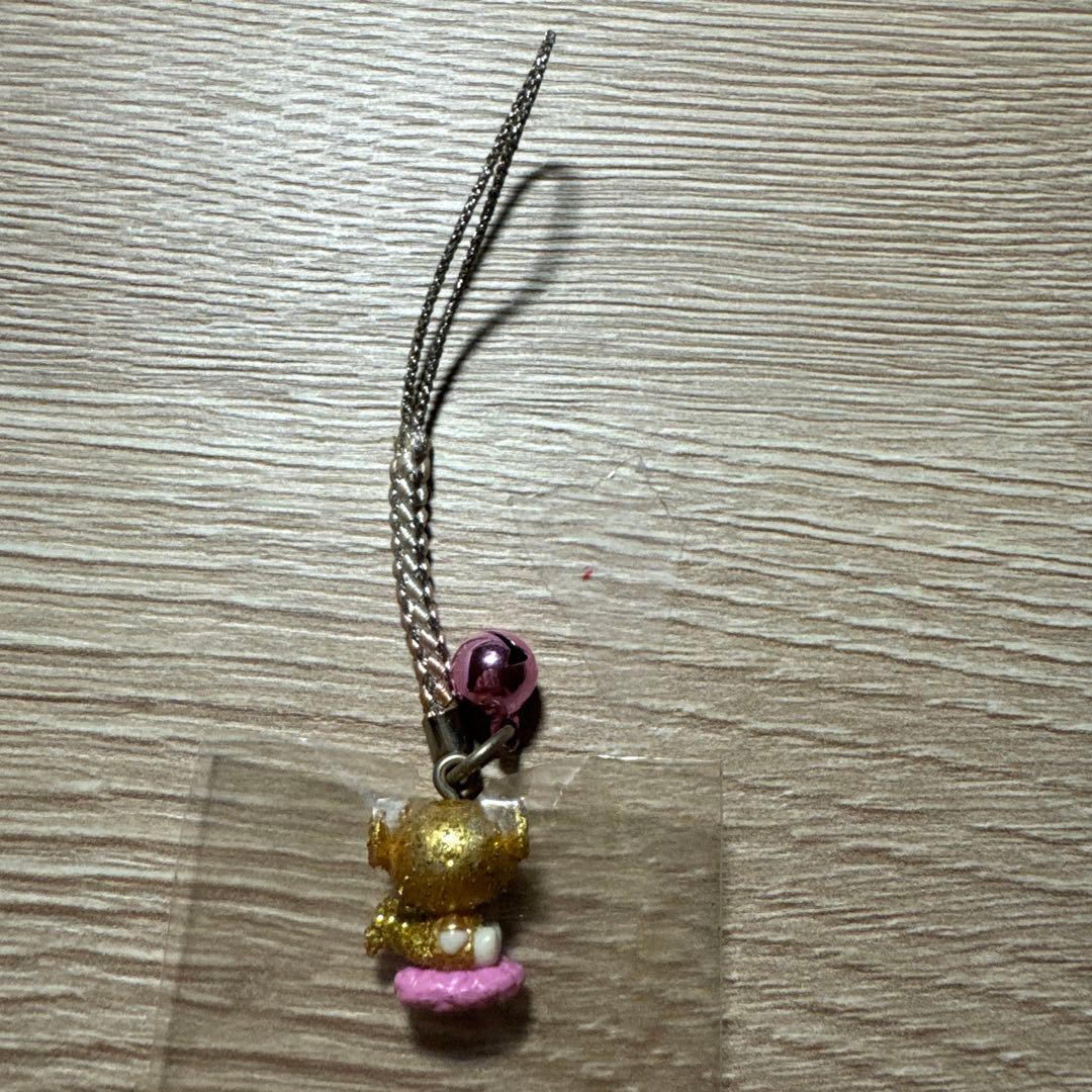 【激レア】名古屋　金のシャチホコ　ピンク　ハローキティストラップ　ご当地