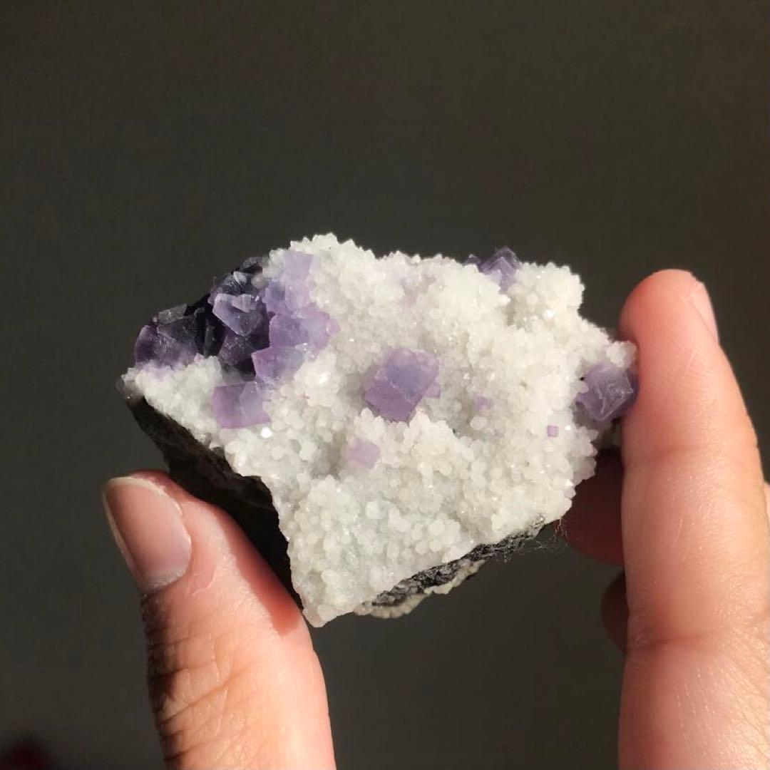 バイカラー ヤオガンシャン フローライト 鉱物標本 蛍石