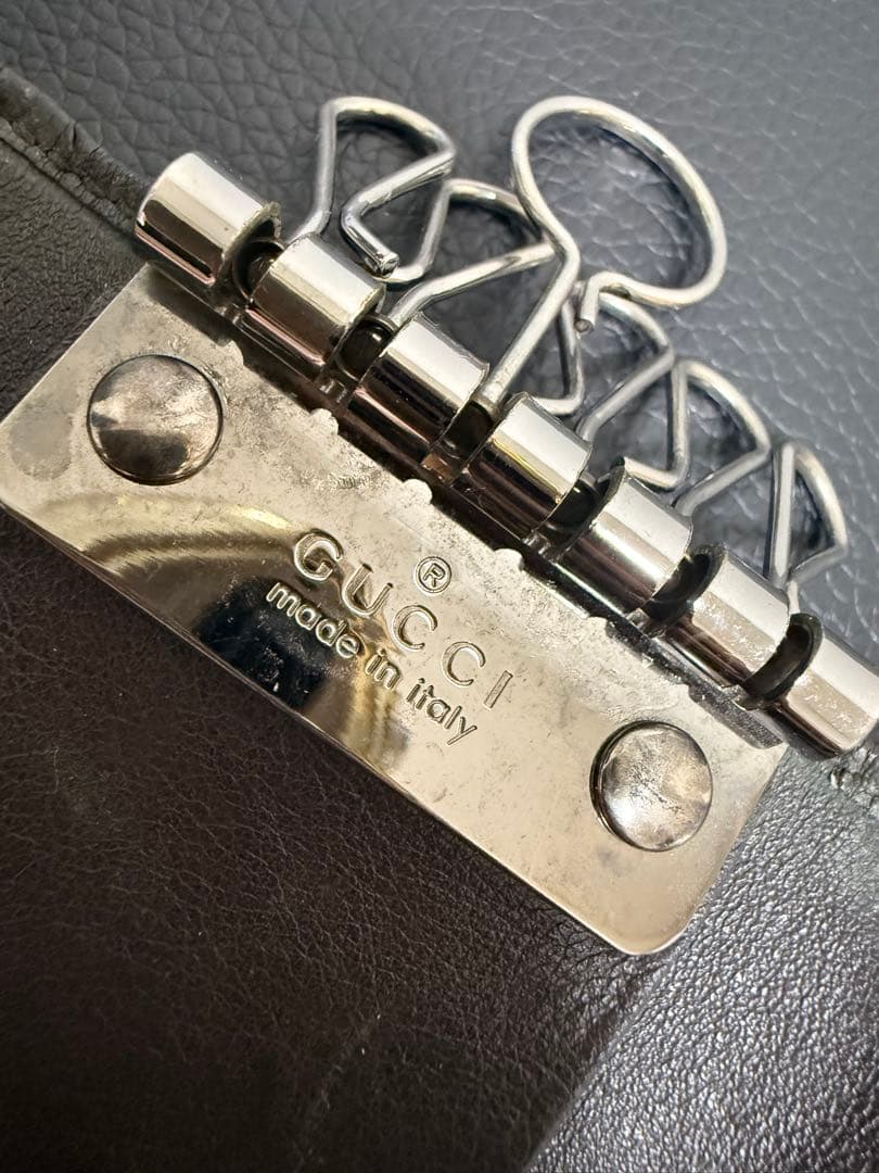 GUCCI グッチ キーケース 6連 GGスプリーム シェリーライン - メルカリ