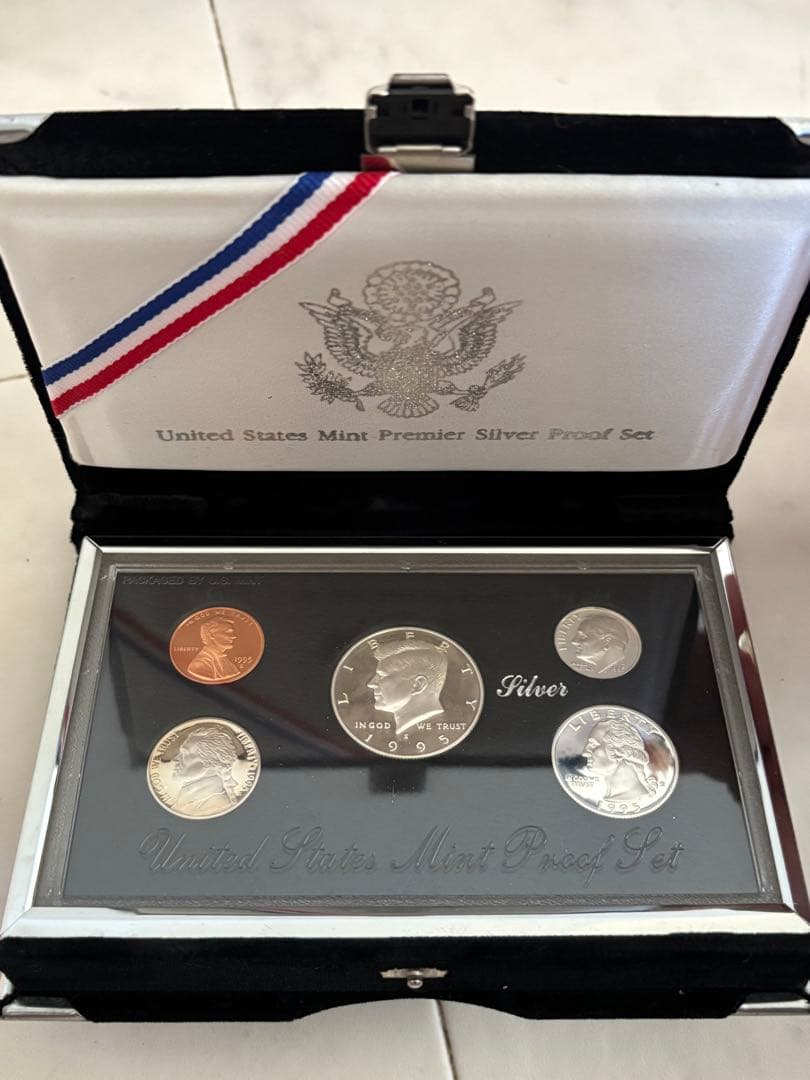 アメリカ造幣局 1995 プレミア シルバー プルーフセット アメリカ合衆国 アメリカ造幣局 1995 プレミア シルバー プルーフセット