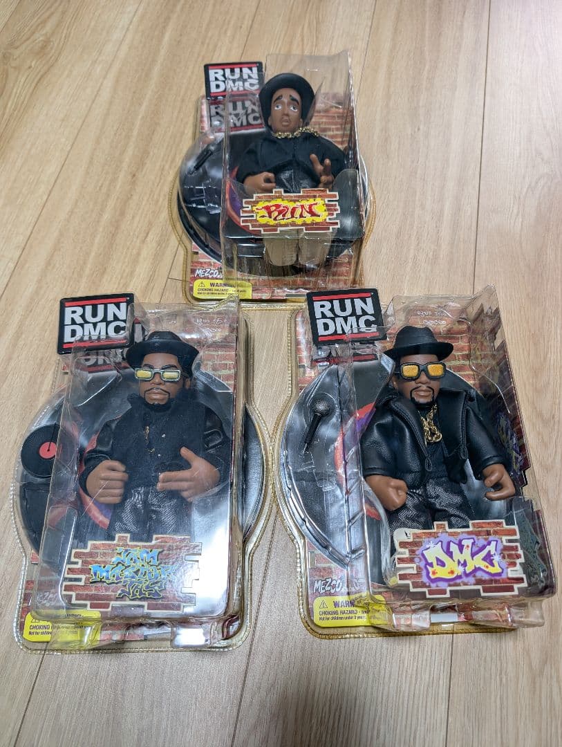 RUN DMC アクションフィギュア 3体セット フィギュア