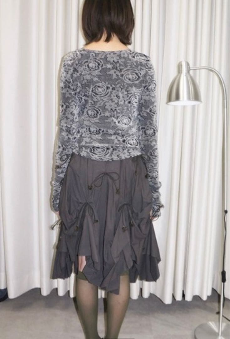 musubore/シャーリングリボンスカート