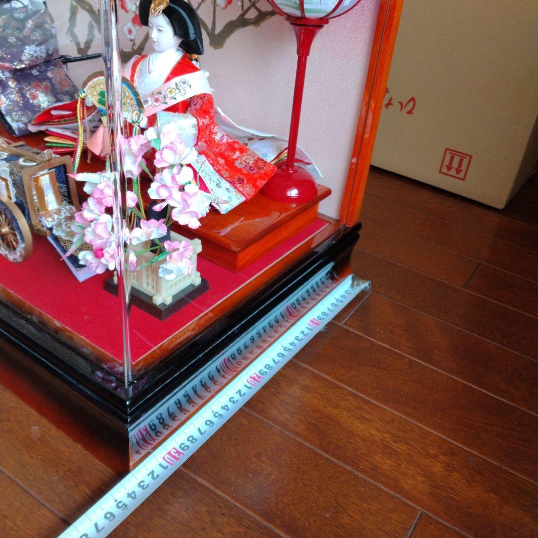 雛人形セット美品 アクリルケース入り 吉徳