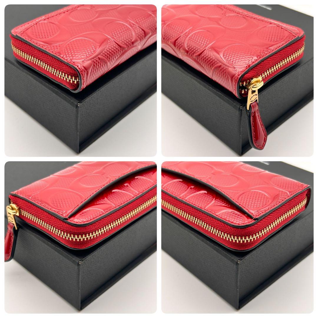 ✨極美品✨ COACH コーチ ケース カードケース ラウンドファスナー