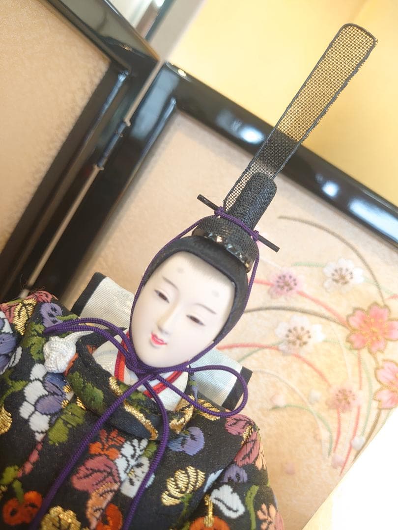 ●新品おひなさま●　桜づくし刺繍飾り　フルセット