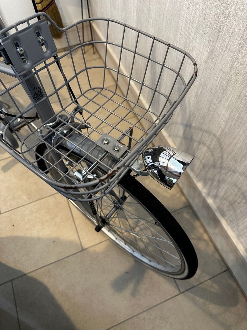 【直接引取り福井】　アサヒ　子供用自転車　24インチ　グレー