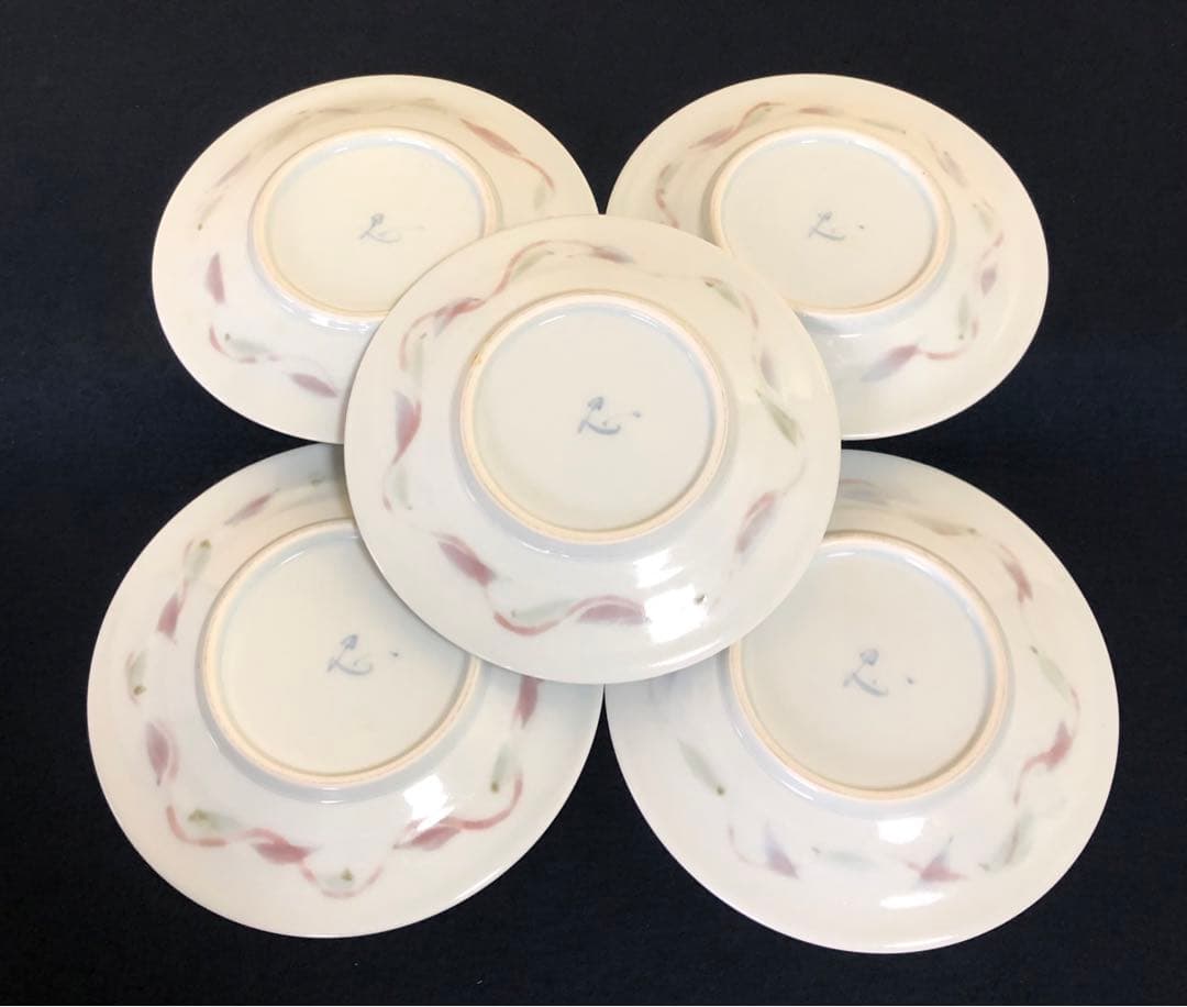 《R》花碗皿5客組 日展作家 一位窯 田中忍 共箱　251218か1