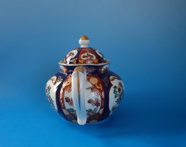 有田焼　古伊万里様式　染錦　 緒方松右衛門 　ティーポット　1L 2404