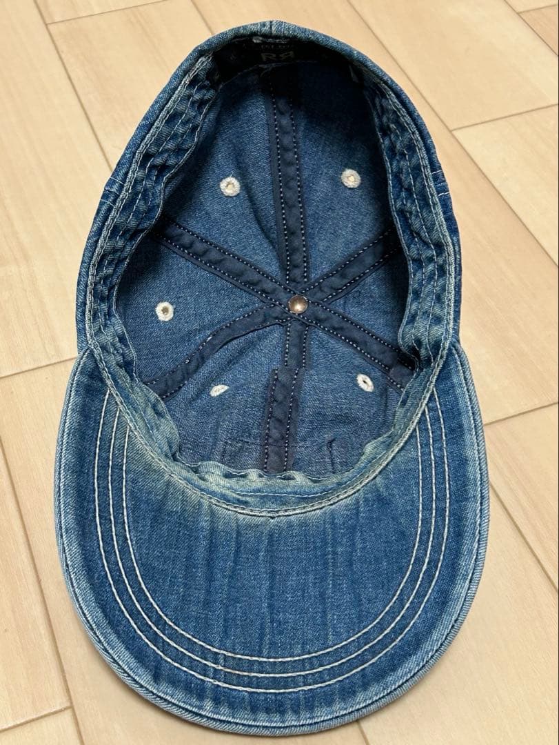 希少 usa製 RRL ダブルアールエル デニムキャップ ヴィンテージ