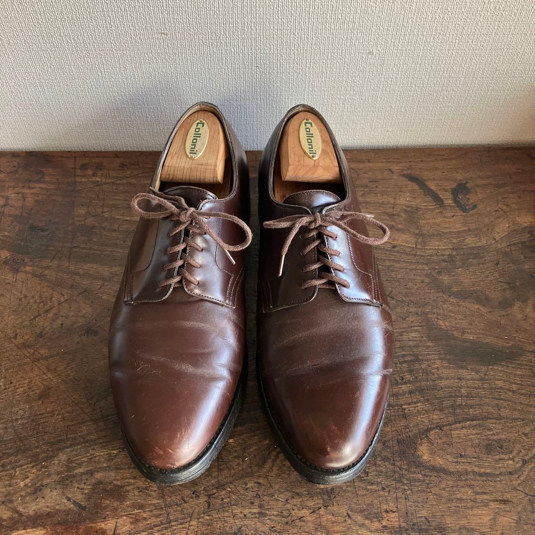 旧ロゴ　ジョンロブ　ダークブラウン レザー ドレスシューズ