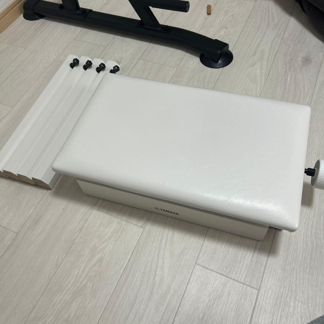 ヤマハ YAMAHA 電子ピアノ用 高低自在椅子 ホワイト BC-205WH