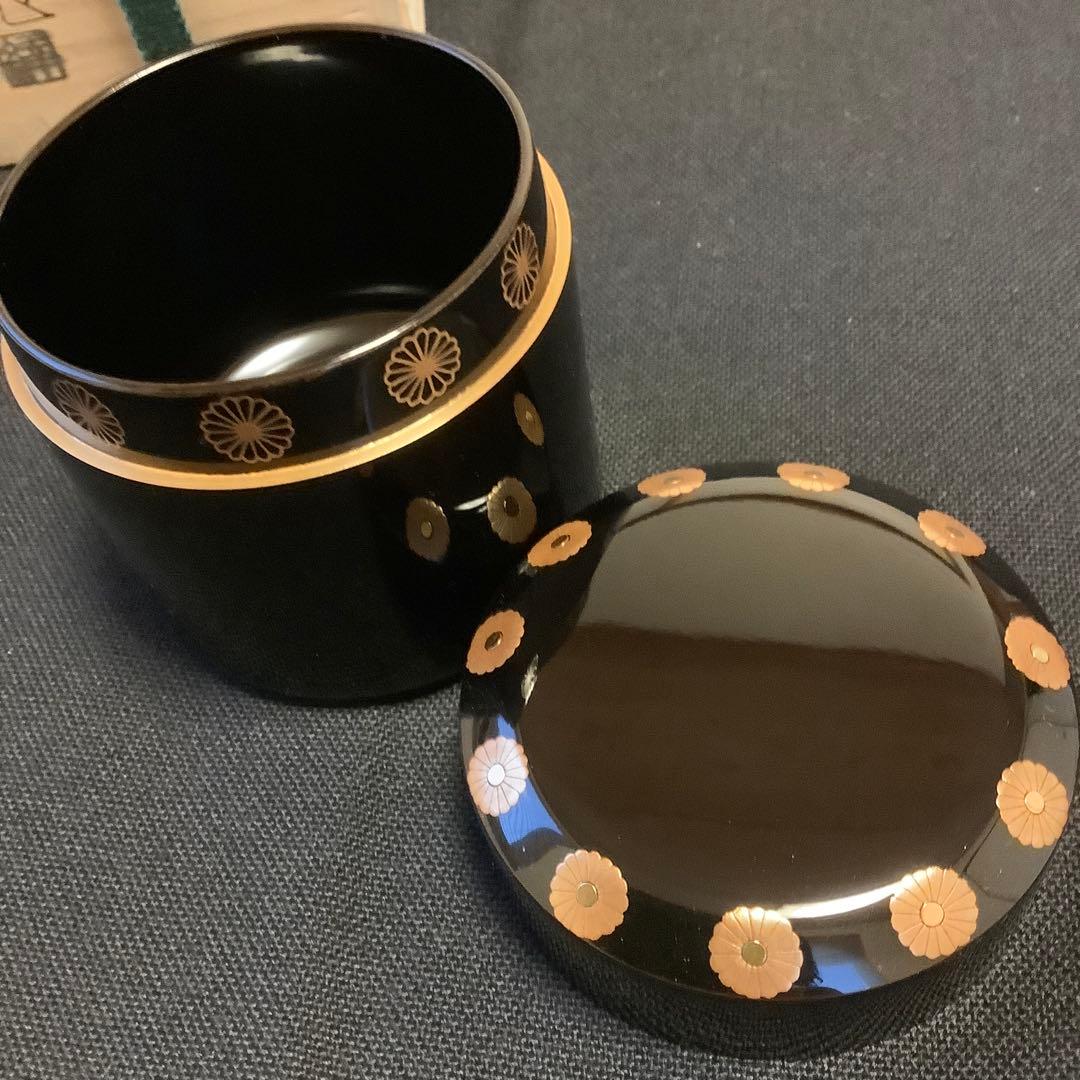 茶道具】棗 雪吹 竹内幸斎 山中塗 伝統工芸