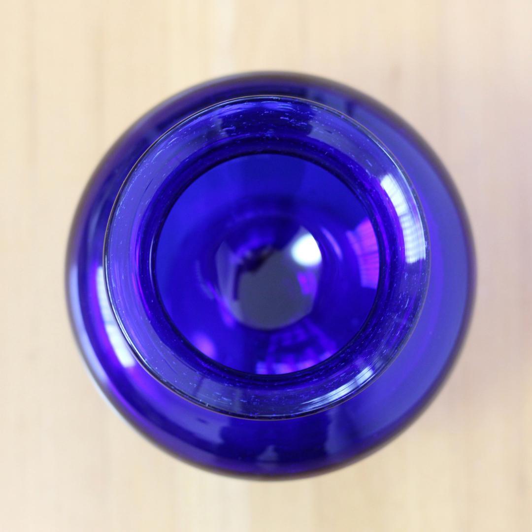 貴重・サイン入り】エリックホグラン Erik Hoglund ブルー 花器花瓶