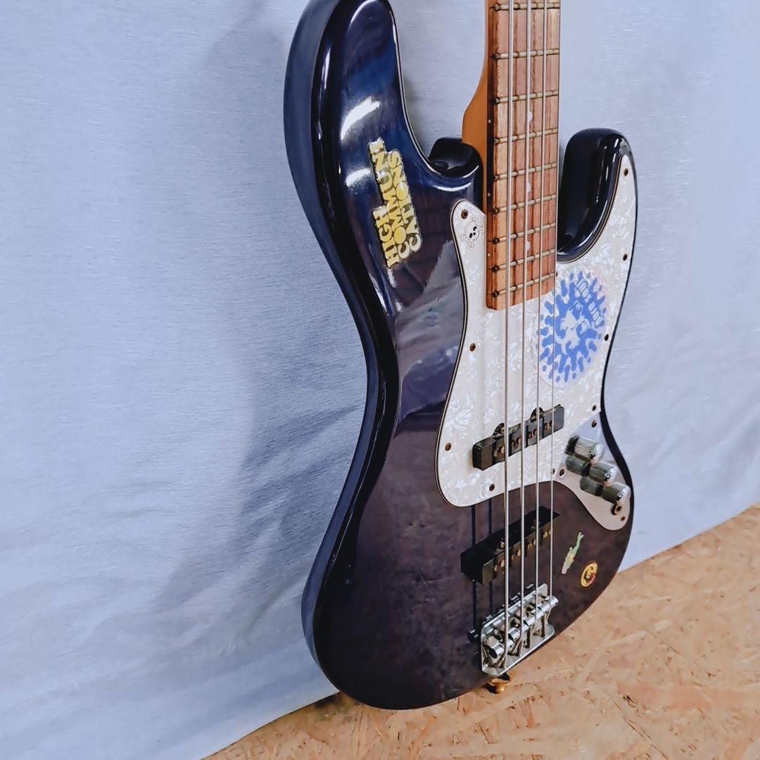 Blitz ブリッツ エレキベース ジャズベ 紺 初心者 入門 動作確認済み