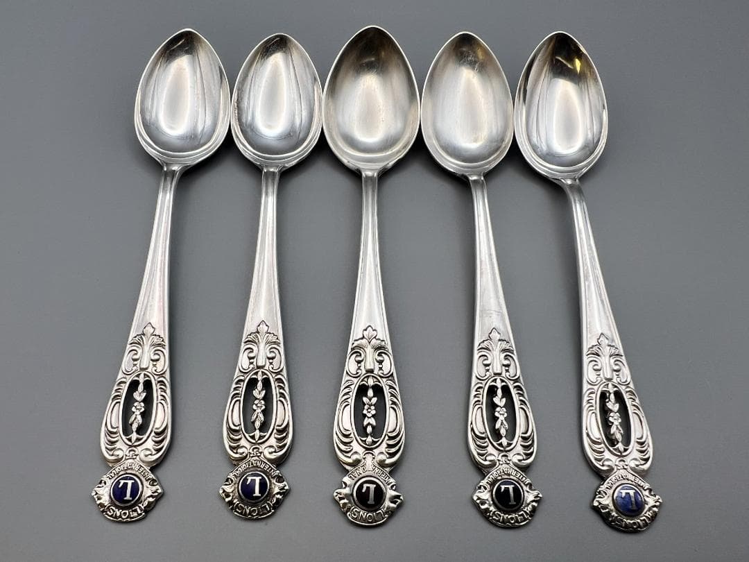 SILVER 950 刻印 スプーン 5点セット 重量約90g 銀食器 銀細工