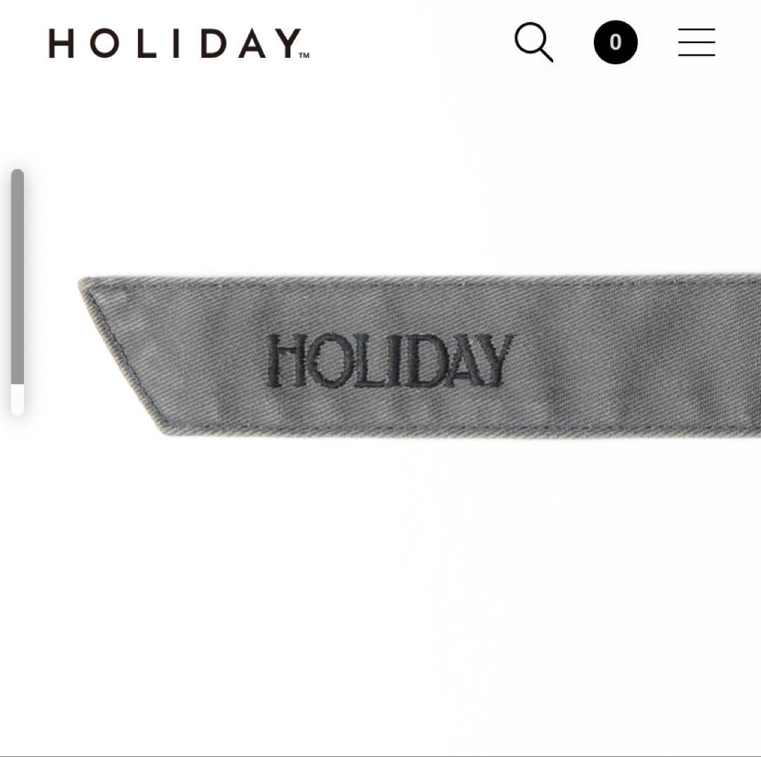 ★HOLIDAY DICKIES BELTED 2TUCK PANTS GRAY