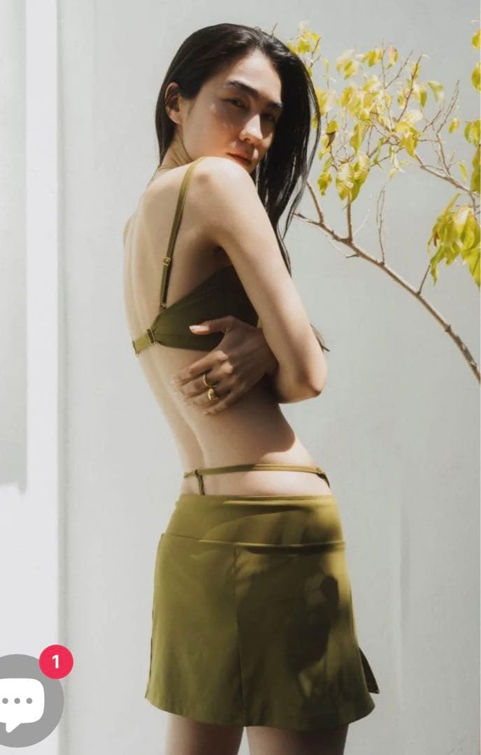 Knuth Marf｜slit skirt swim wear