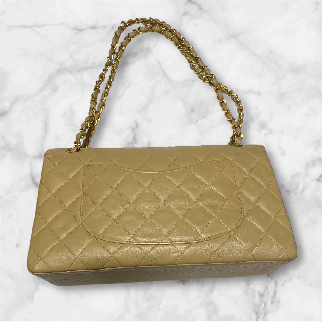 CHANEL マトラッセ ダブルフラップ Wチェーン チェーンショルダーバッグ