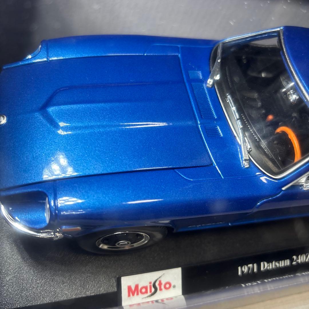 日産　ダットサン240Z ブルー　マイスト 1:18