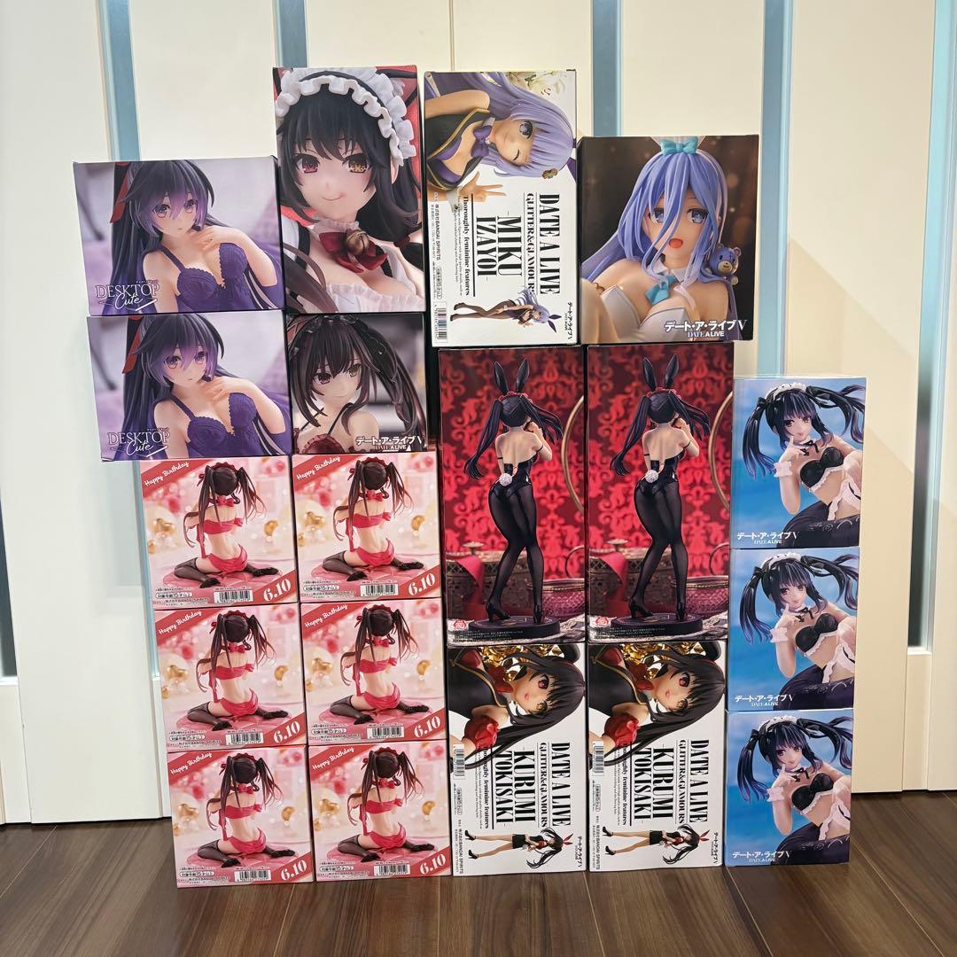 デートアライブ　フィギュア Desktop Cute 時崎 狂三　夜刀神 十香