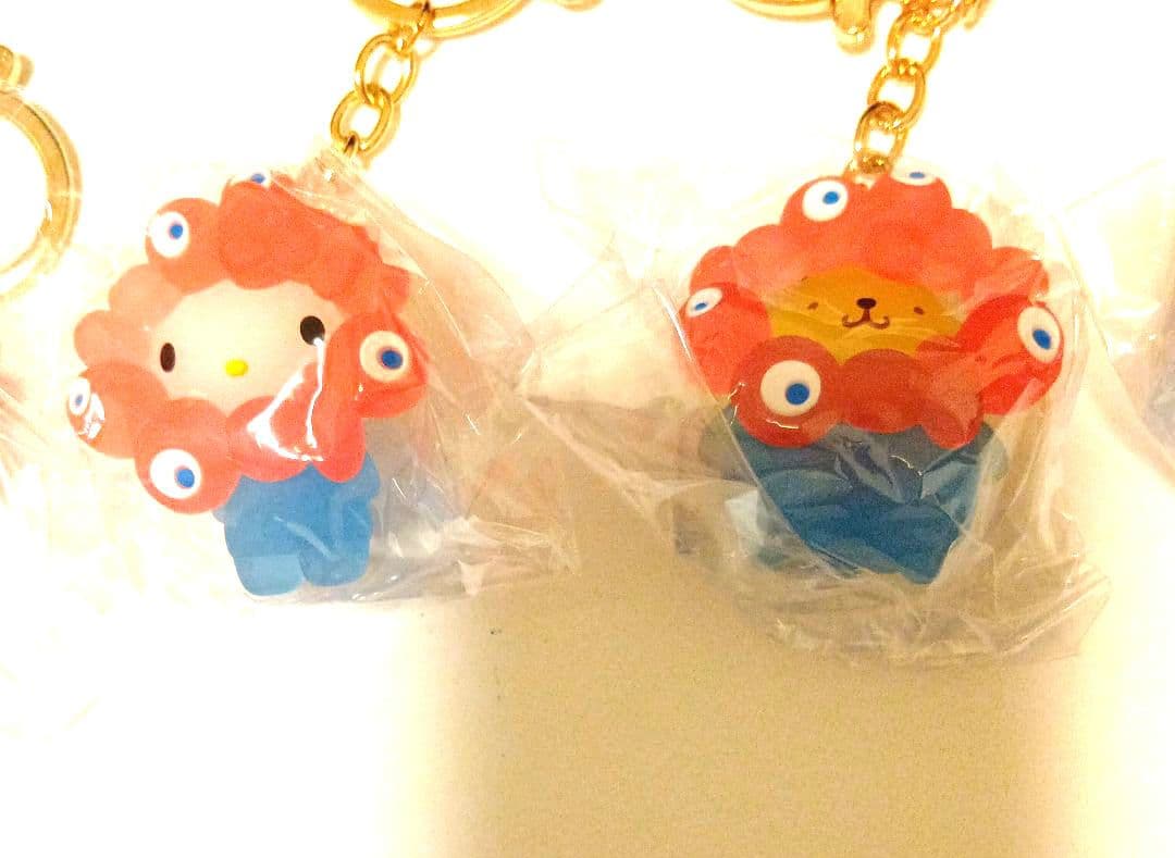 万博　ミャクミャク　サンリオ　クリア　キーホルダー