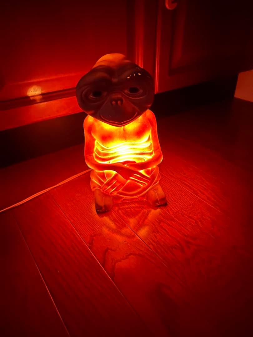 映画　E.T. 　ライト付約　24センチ　ビンテージ　フィギュア　照明