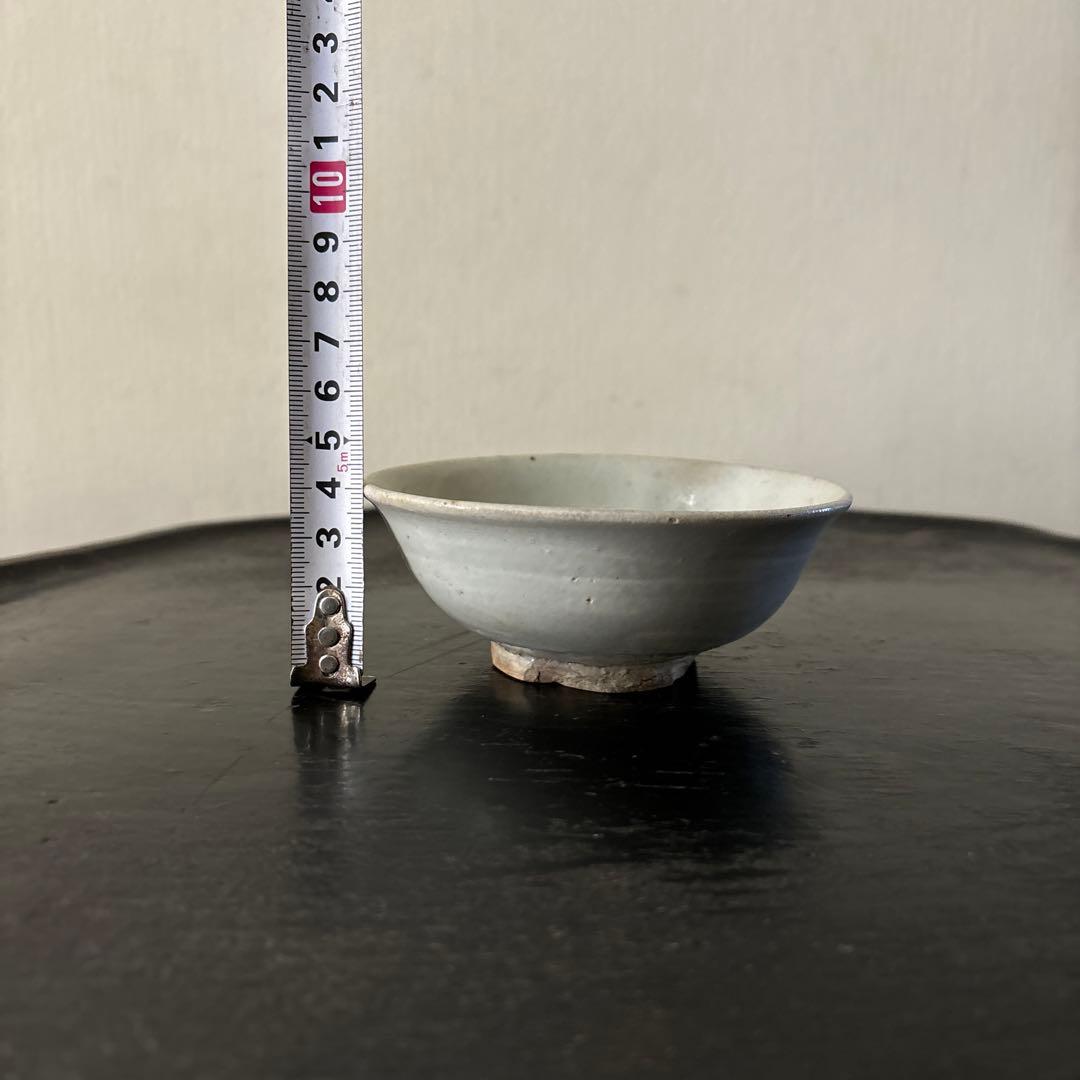 李朝盃　堅手　小鉢　白磁　酒器　小服茶碗　韓国アンティーク　古道具　民芸　古陶磁