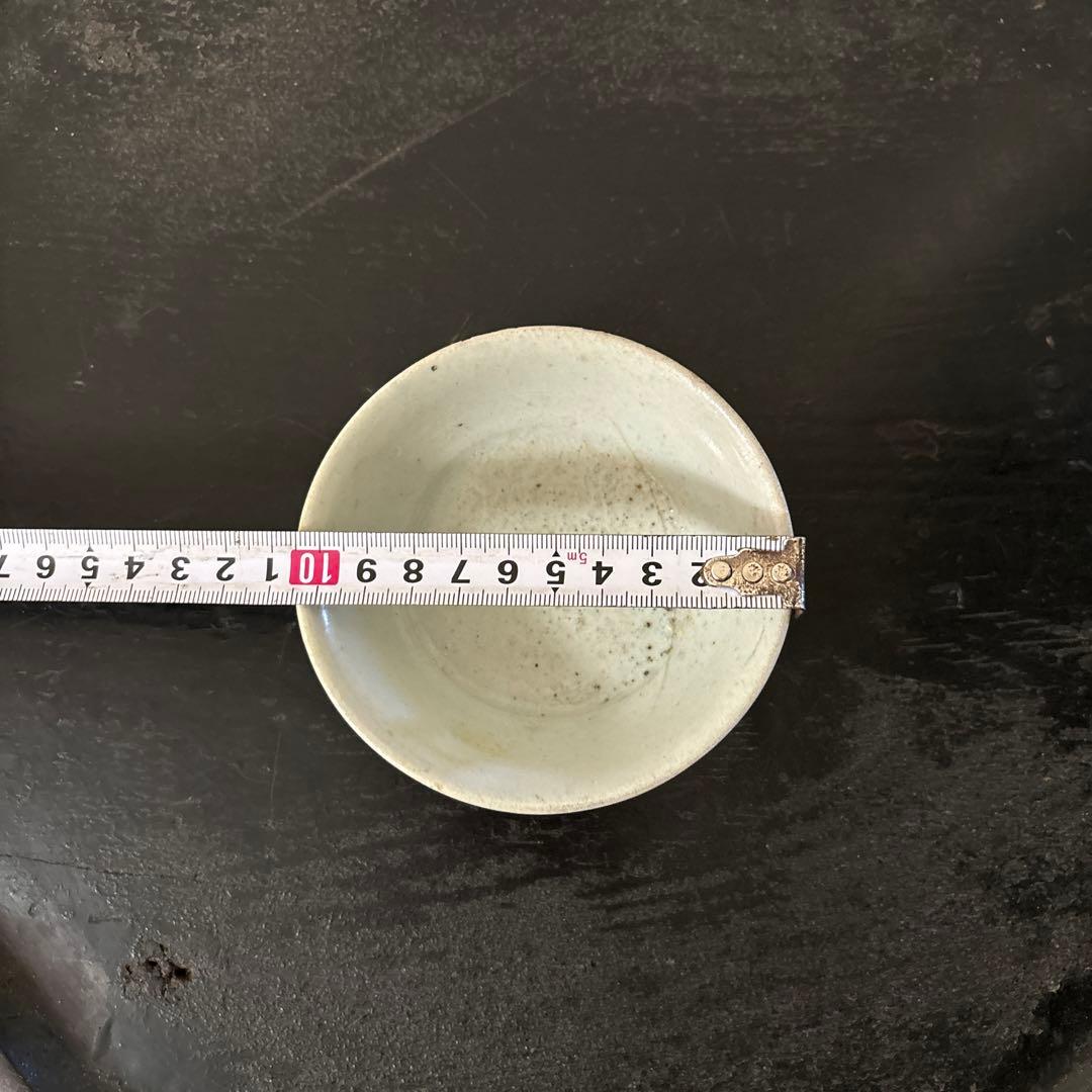 李朝盃　堅手　小鉢　白磁　酒器　小服茶碗　韓国アンティーク　古道具　民芸　古陶磁