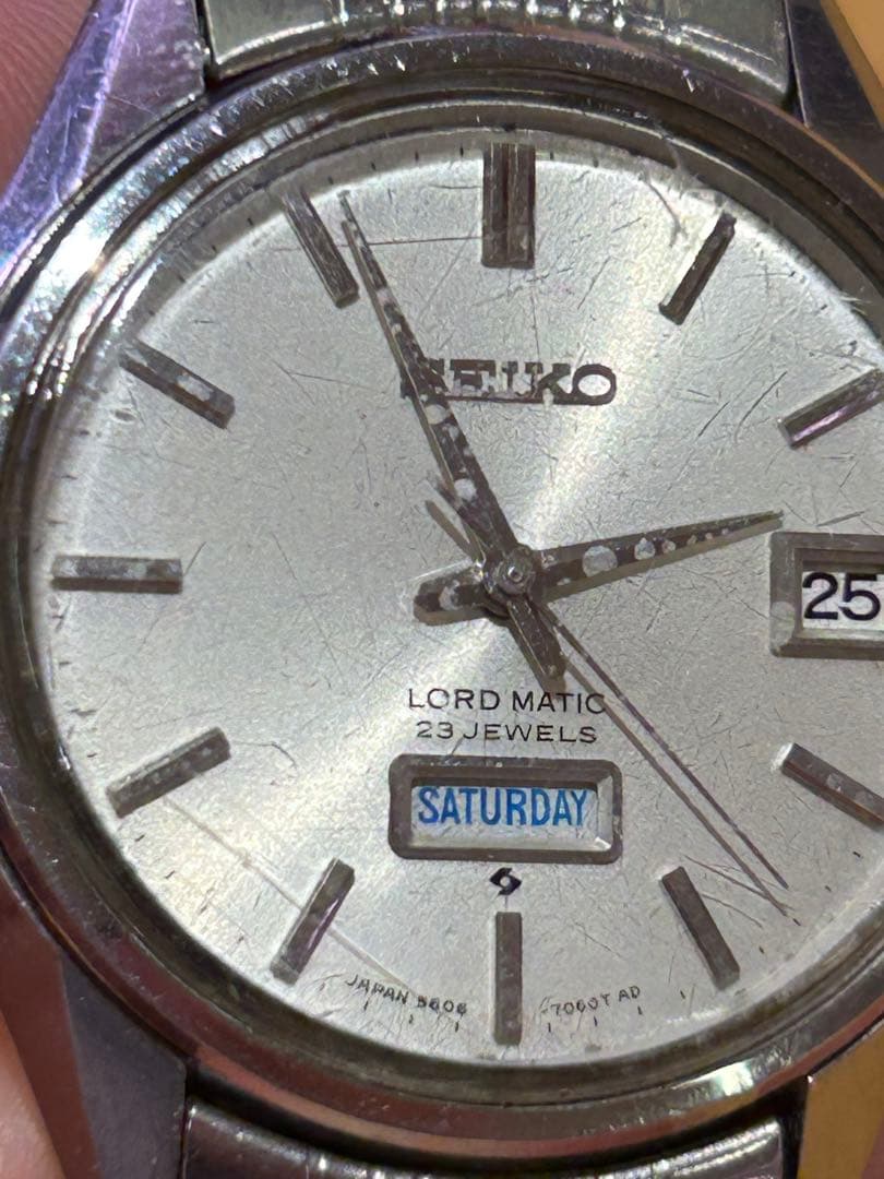 不動品　セイコー　ロードマチック　23石　5606-7060 私