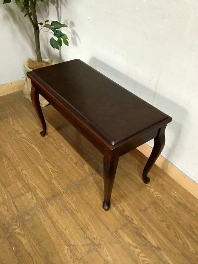 管366☆ピアノ椅子☆猫脚☆スツール☆ベンチ☆昇降なしタイプ