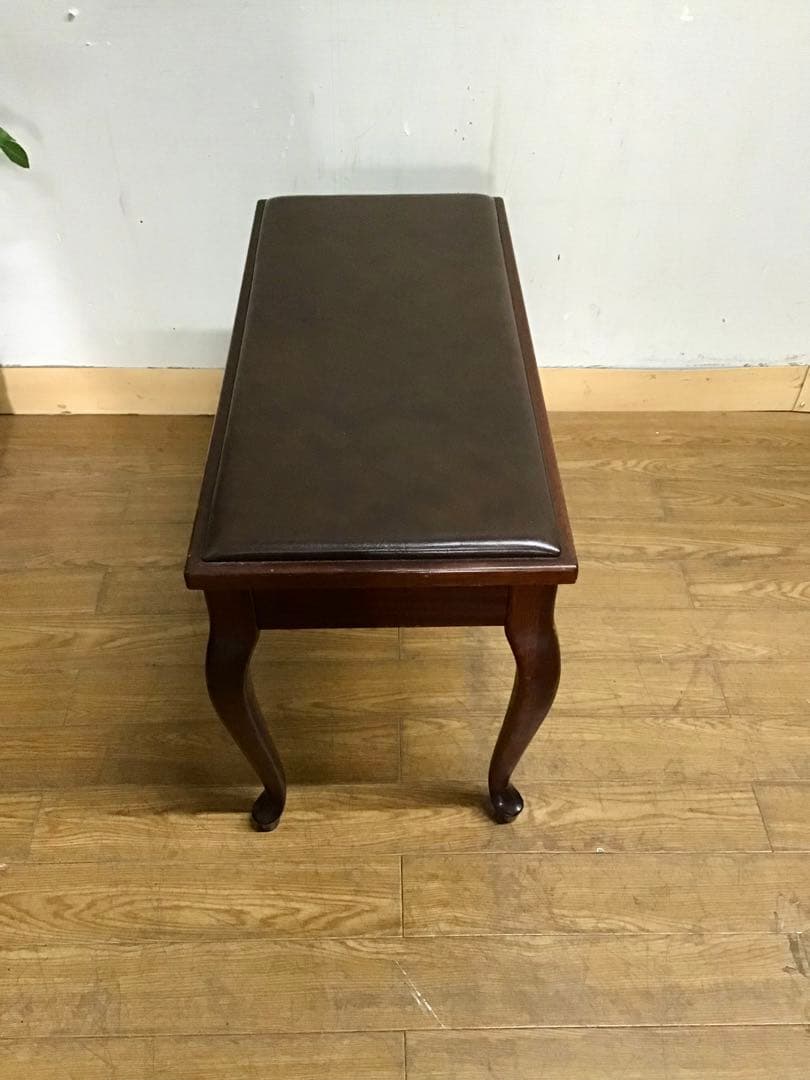 管366☆ピアノ椅子☆猫脚☆スツール☆ベンチ☆昇降なしタイプ