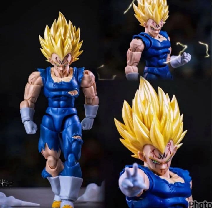 りゅう王/s.h.figuartsサイズ　魔人ベジータ　ダメージver