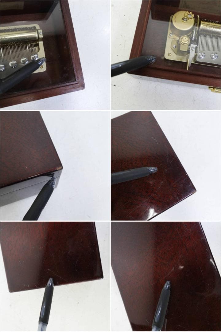 音出し確認済 オルフェウス マホガニー無垢 高級オルゴール 美しく青きドナウ