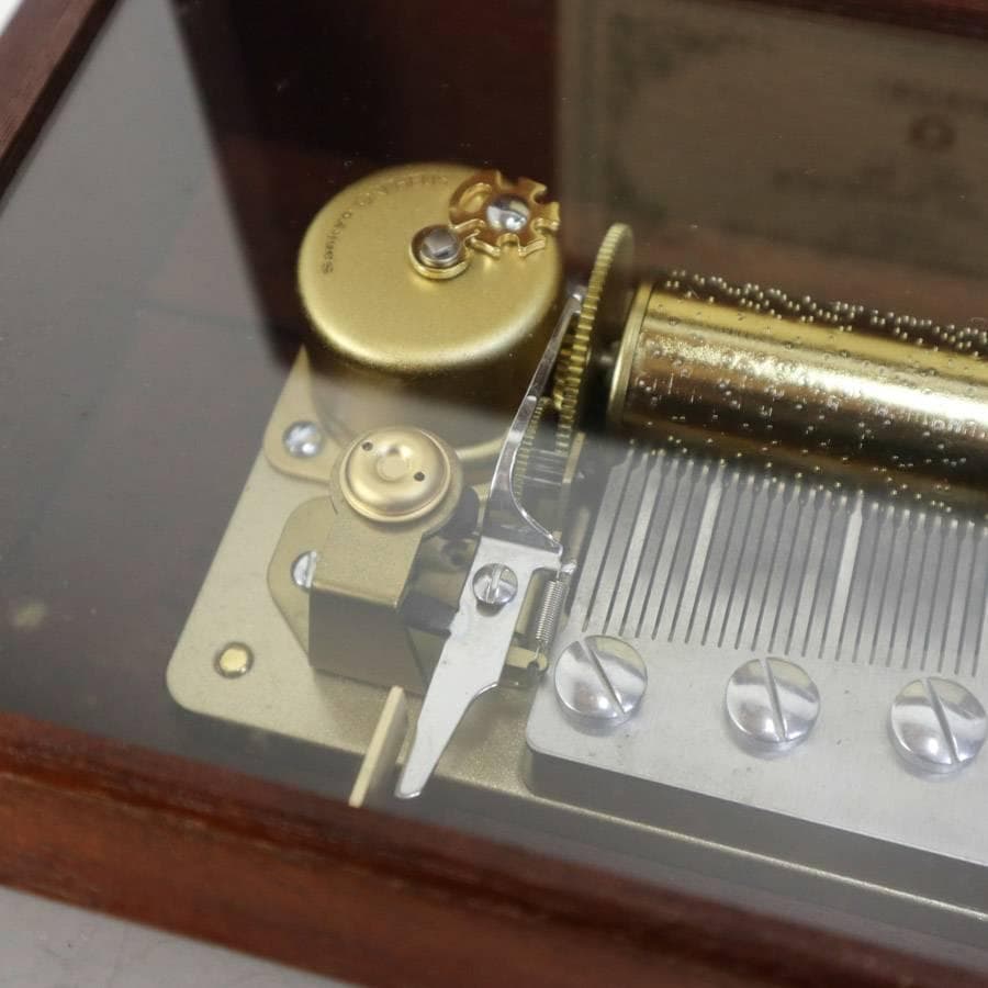 音出し確認済 オルフェウス マホガニー無垢 高級オルゴール 美しく青きドナウ