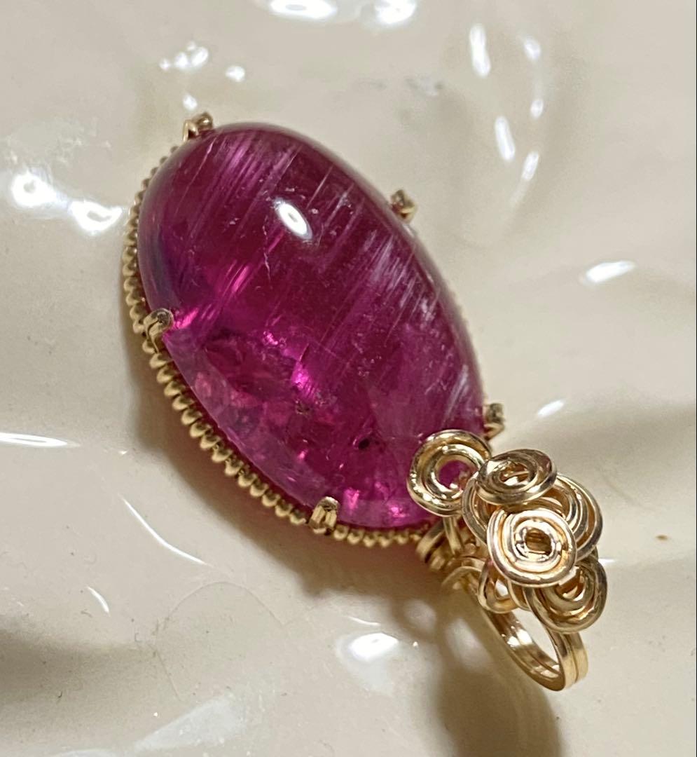 ハンドメイドペンダントトップ⭐︎ルベライトトルマリン