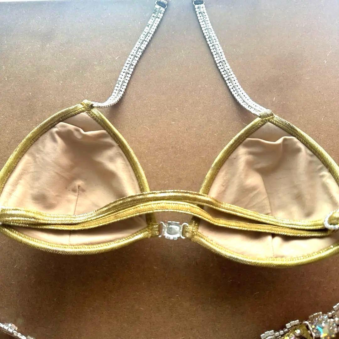 Akina✨コンテスト　競技用　ストーン付き✨ゴールド　ビキニ