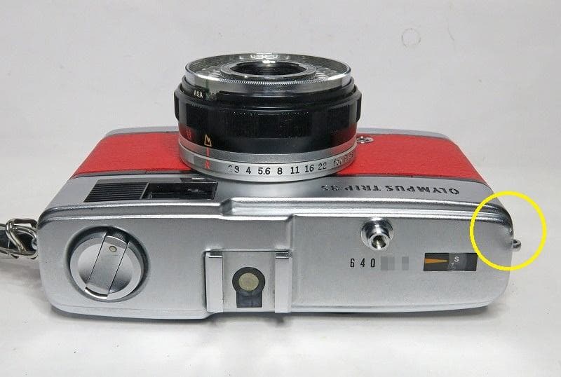 OLYMPUS TRIP 35 とてもかわいい「レッドレザー調」【赤ベロOK