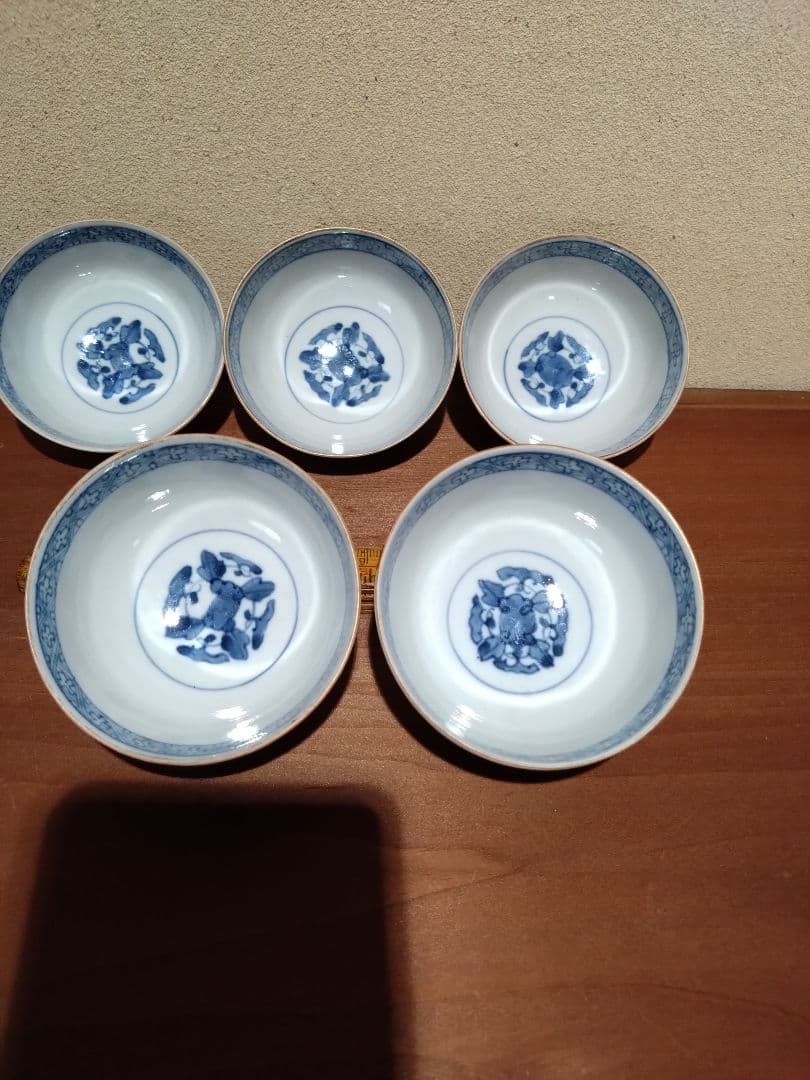 阿蘭陀人 五艚船 紋 猪口 南蛮人