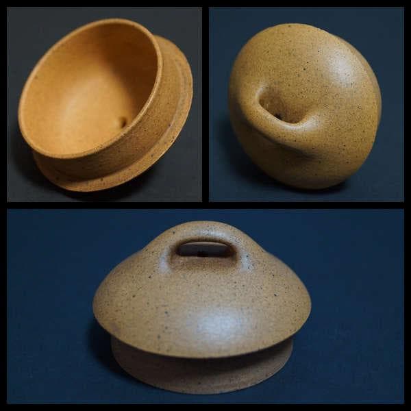 清 名家 「石林何氏」款 何心舟作 細工彫り『竹漢詩文』 造形紫砂壺 秦