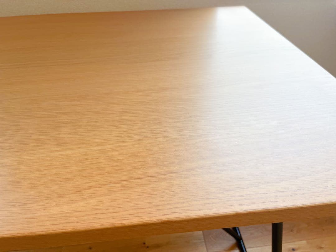 無印良品　木製折りたたみテーブル　オーク　幅120cm