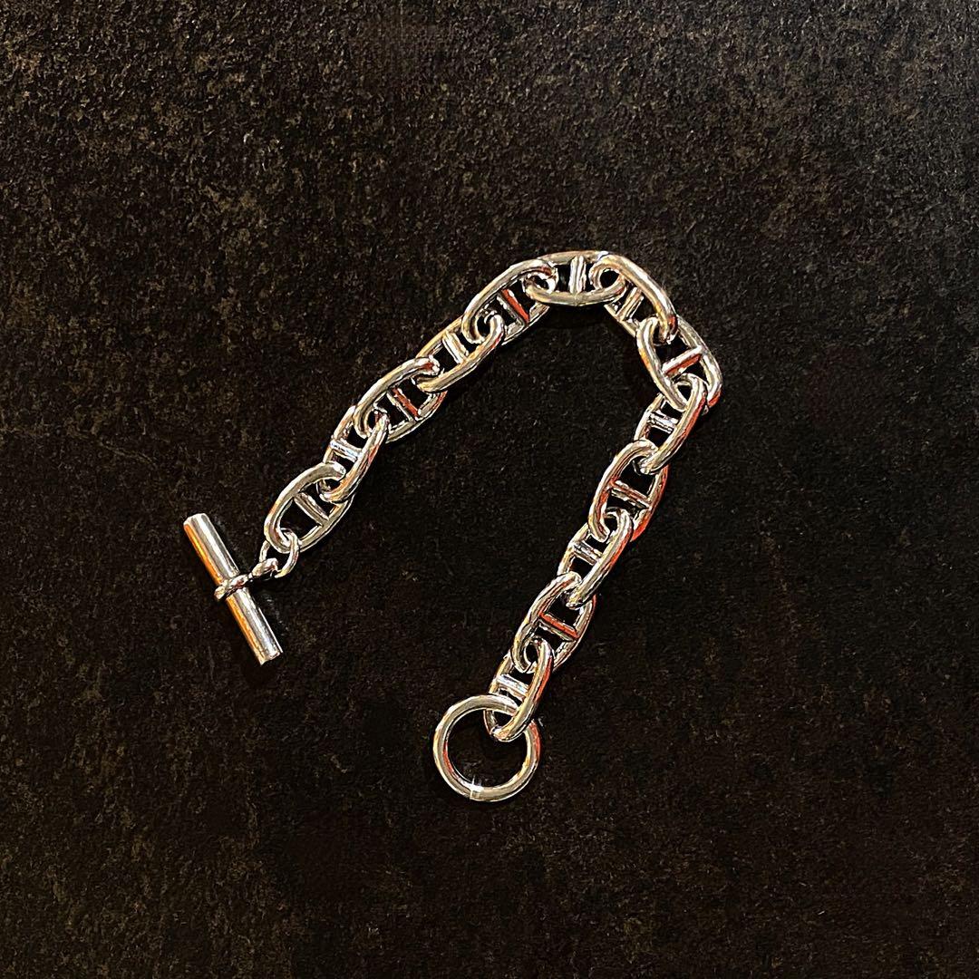 アンカーチェーン　ブレスレット　s925　GM 12コマ　マンテル