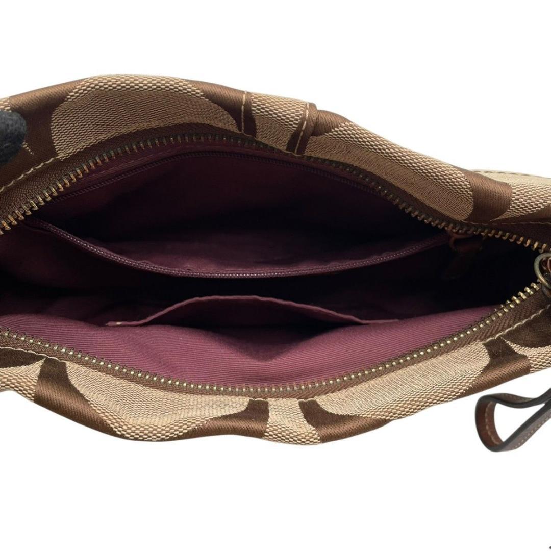 美品 コーチ ショルダーバッグ ワンショルダー キャンバス ブラウン 10730