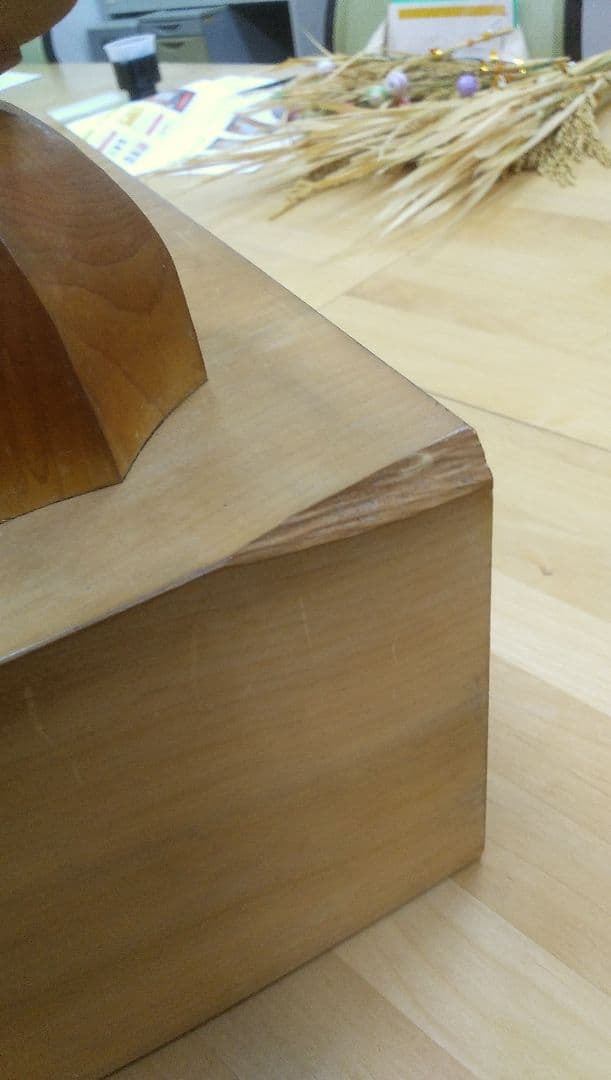 （国産）本榧碁盤 五寸 碁石・脚・ケース付