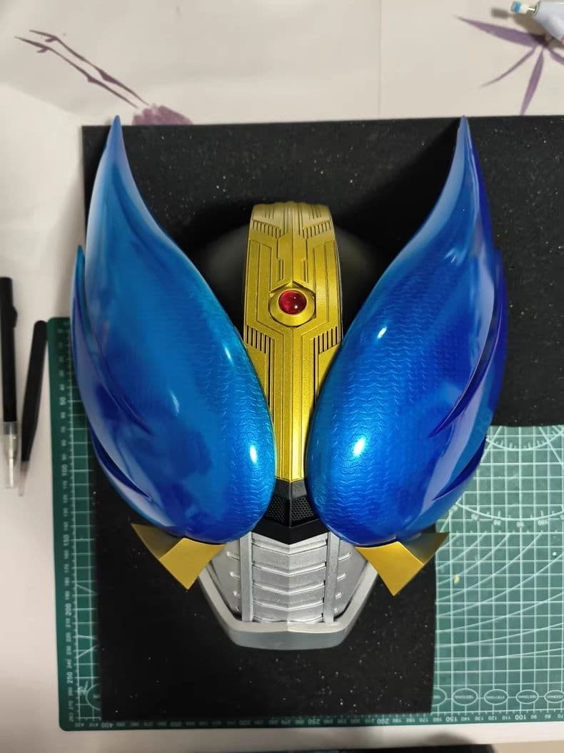 仮面ライダー電王 聖翼フォーム 1/1 大人着用マスク 特撮コスプレ 高