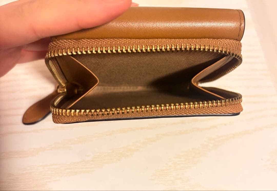 3つ折り財布 ポロラルフロ レン ブラウン 箱付き 三つ折り財布 二