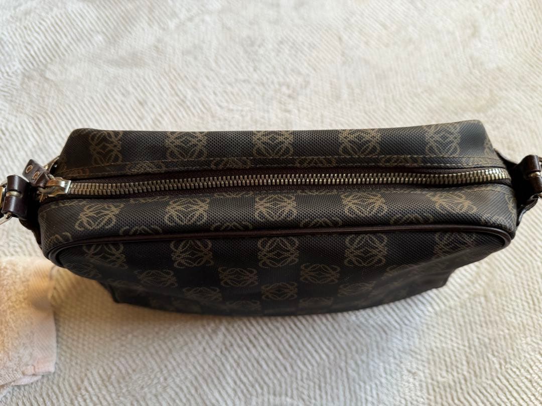 LOEWE ロエベ ヴィンテージ アナグラム キャンバス ショルダーバッグ